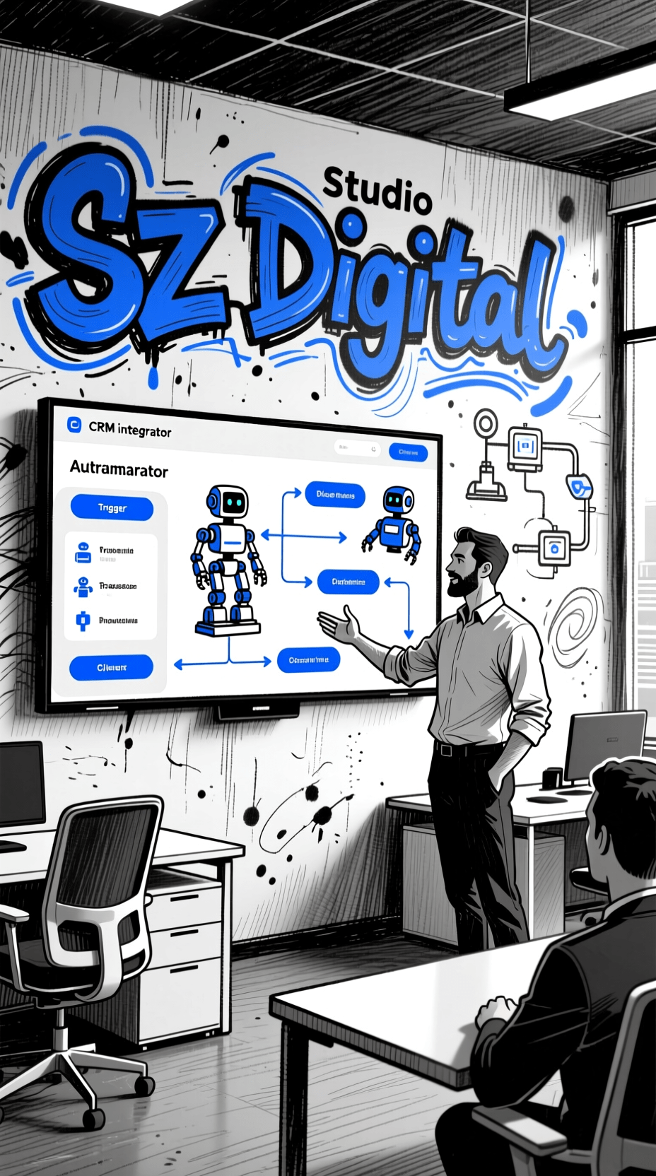 Схема автоматизации рутины в amoCRM и Битрикс24 — SZ Digital Москва